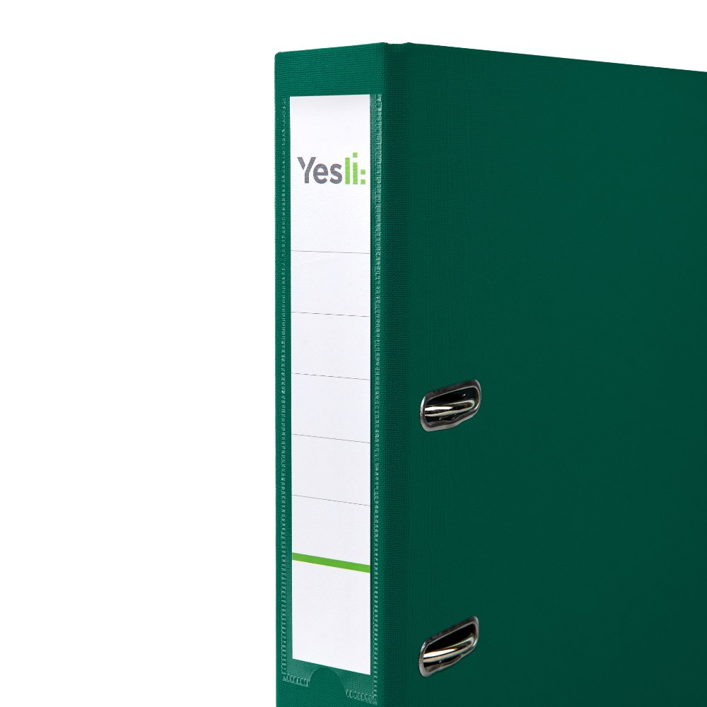 Папка-регистратор "Yesli:", А4, 50 мм, ПВХ Эко, зеленый - 2