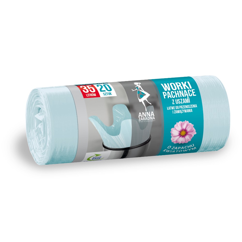 Мешки для мусора "Anna Zaradna", 12 мкм, 35 л, 20 шт/рулон