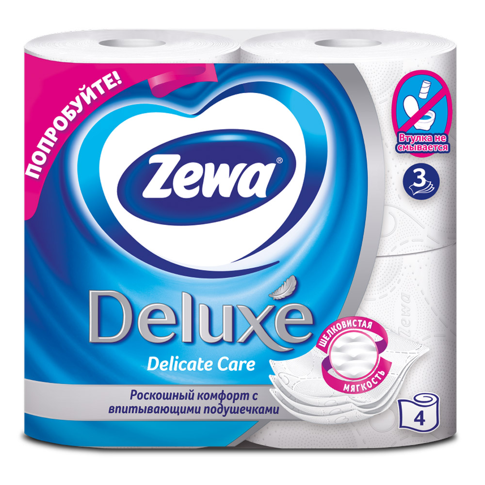 Бумага туалетная "Zewa Deluxe"
