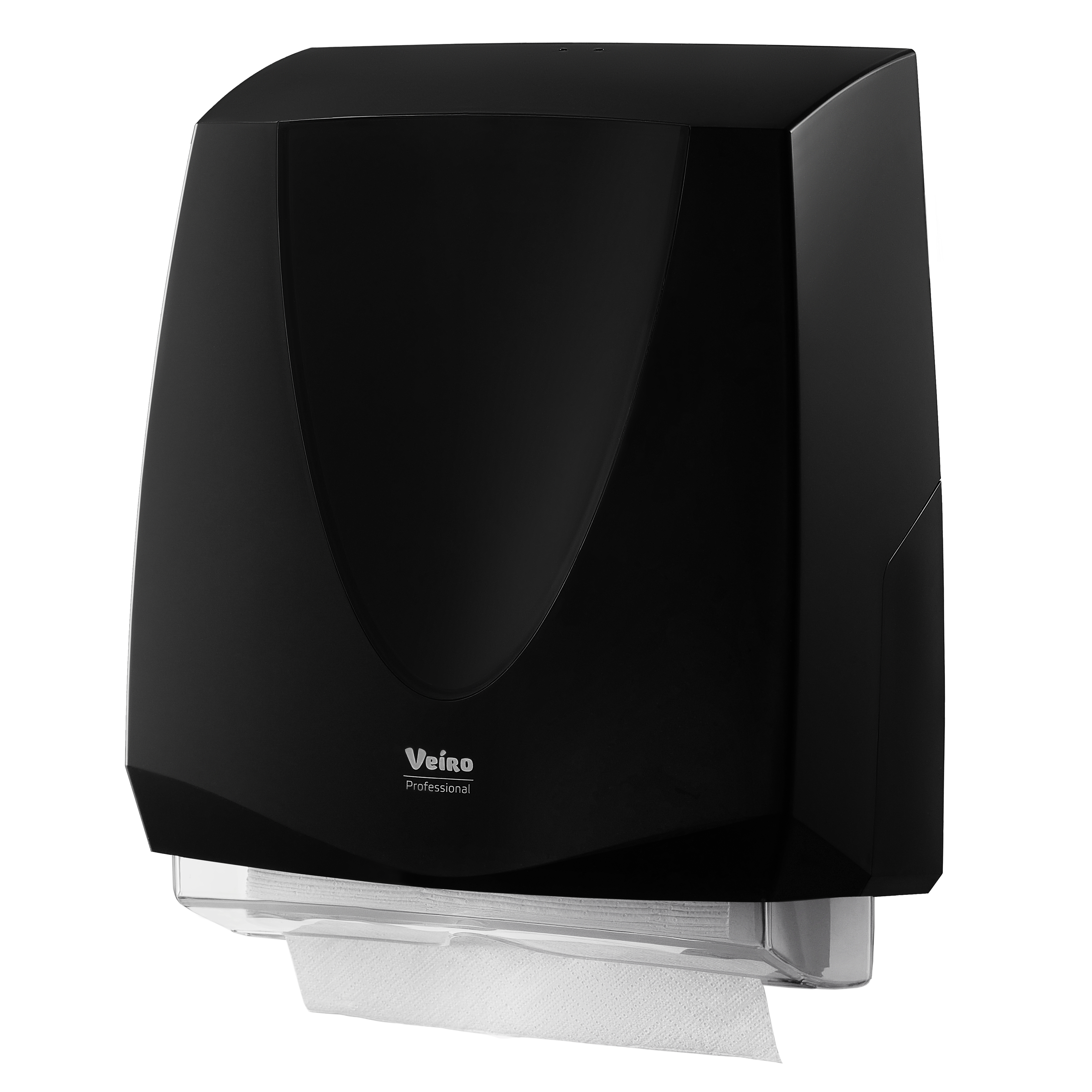Диспенсер для полотенец листовых Veiro Professional "Prima", ABS-пластик, черный