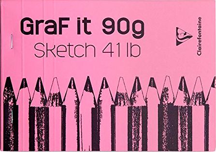 Скетчбук "Graf It", A5, 90 г/м2, 80 листов, розовый