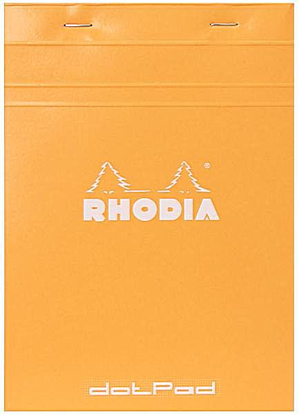 Блокнот "Rhodia", A5, 80 листов, клетка, оранжевый