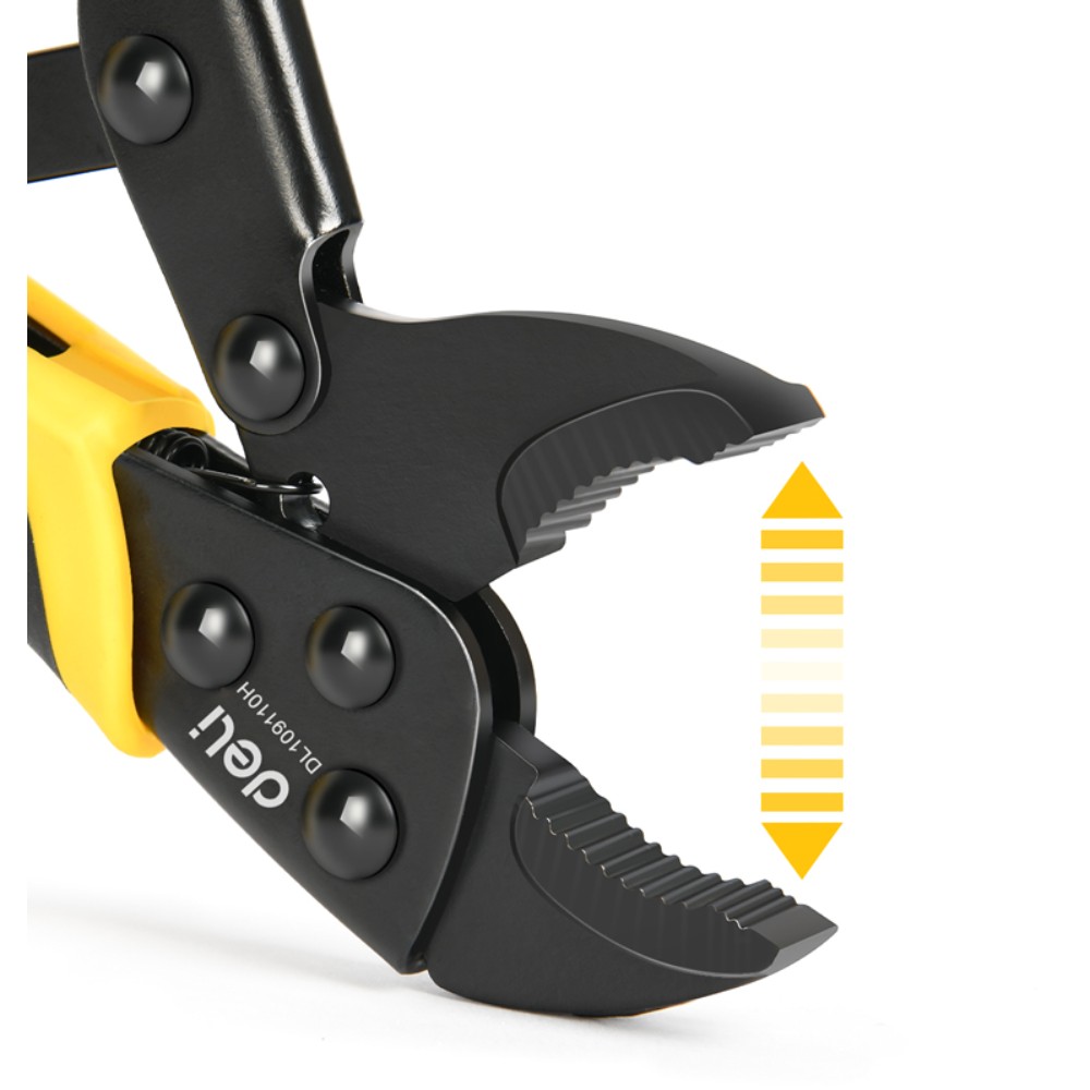 Клещи зажимные "Deli", 250 мм, черный, серый - 4