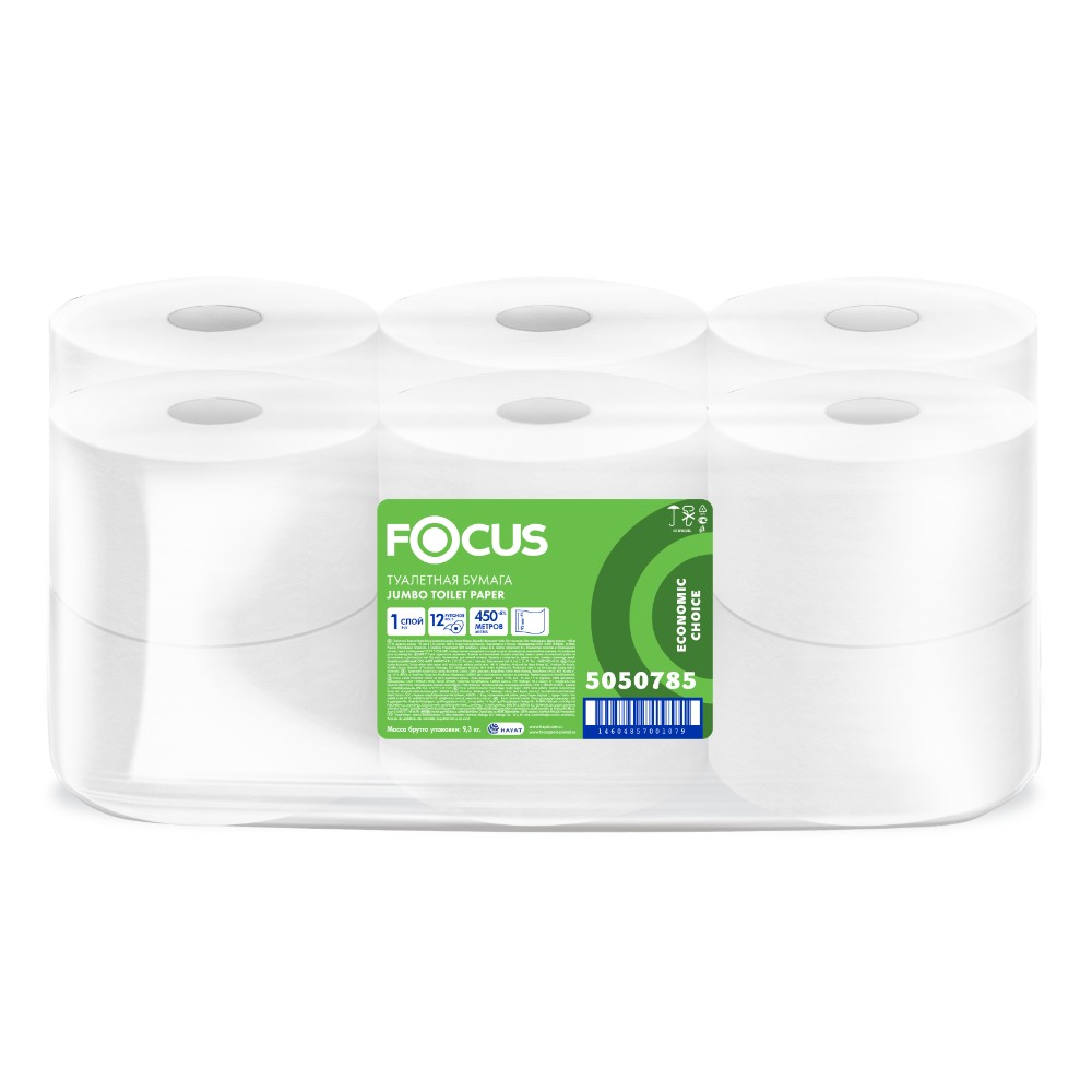 Бумага туалетная  Focus Eco, 450 метров