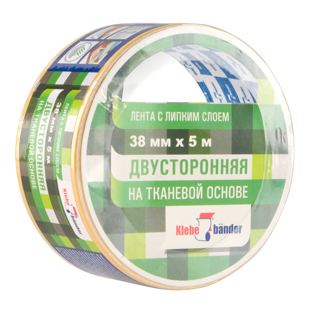 Лента клейкая двусторонняя 38мм х 5м Klebebander (KPV305T)