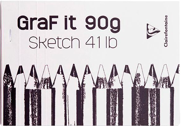Скетчбук "Graf It", A5, 90 г/м2, 80 листов, белый
