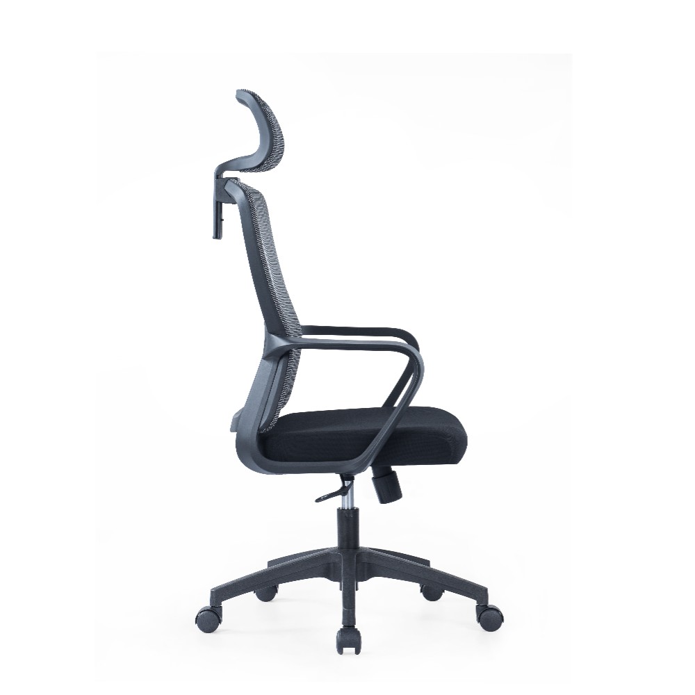 Кресло компьютерное SitZone U-060A, сетка, ткань, черный, пластик - 3