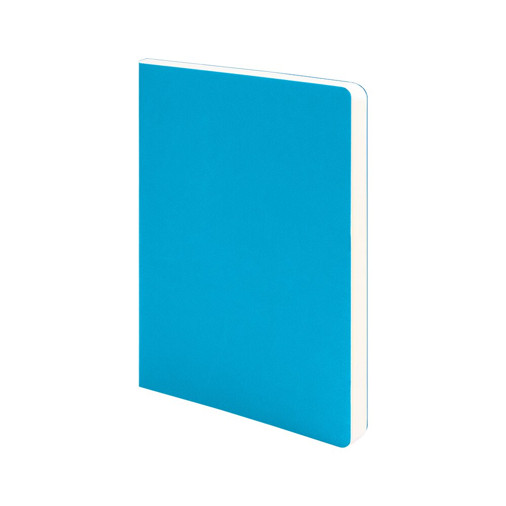 Ежедневник недатированный "Tony", А5, в клетку, кожзам., лазурный