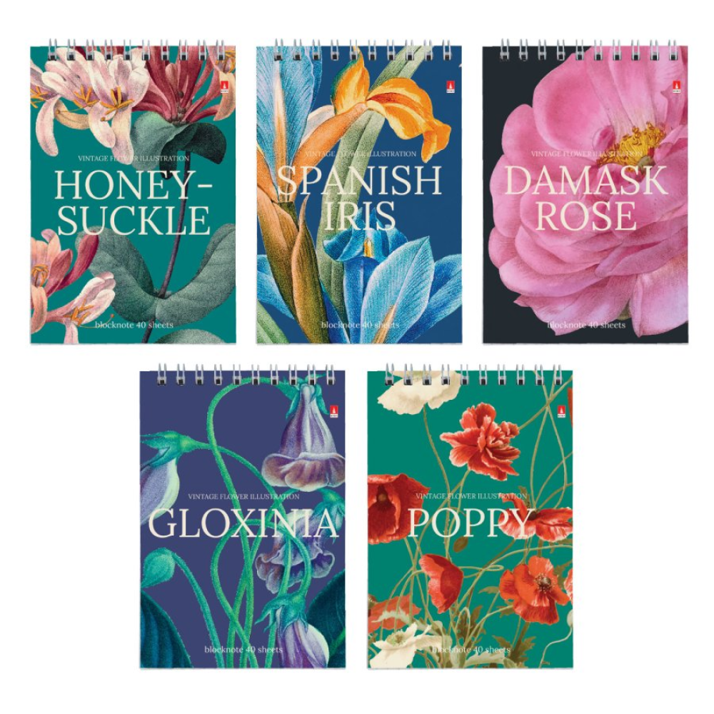 Блокнот   "Цветы. Паттерн", 40 листов