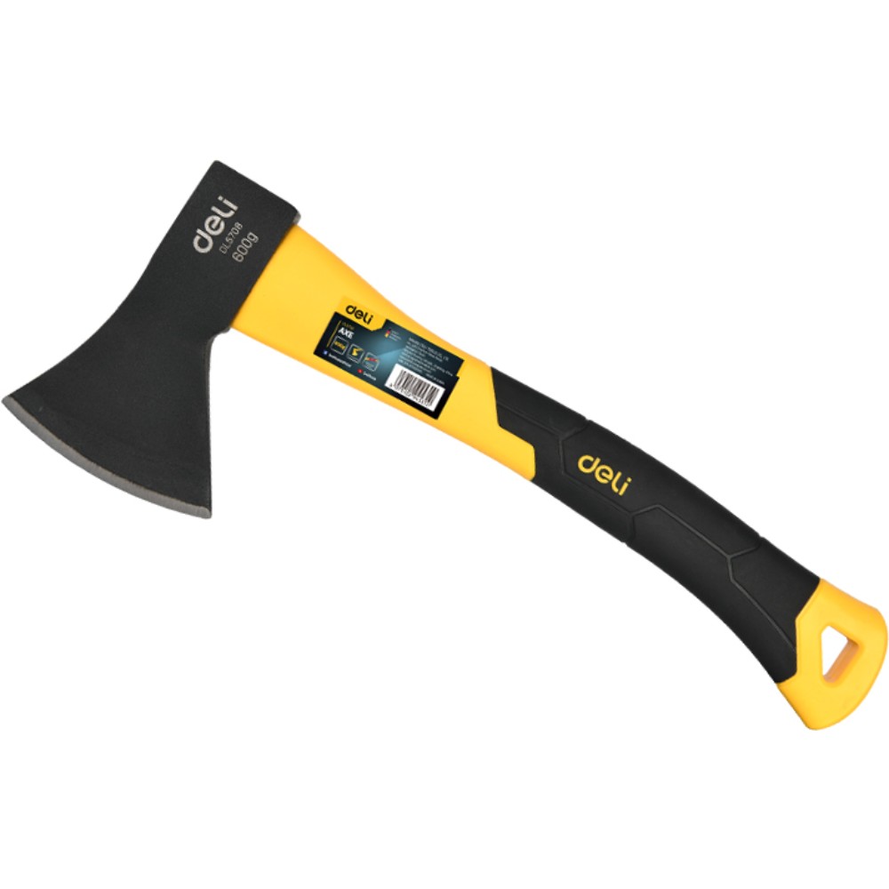 Топор Deli YS EDL5708, 0,6 кг, фибергласовая рукоятка - 2