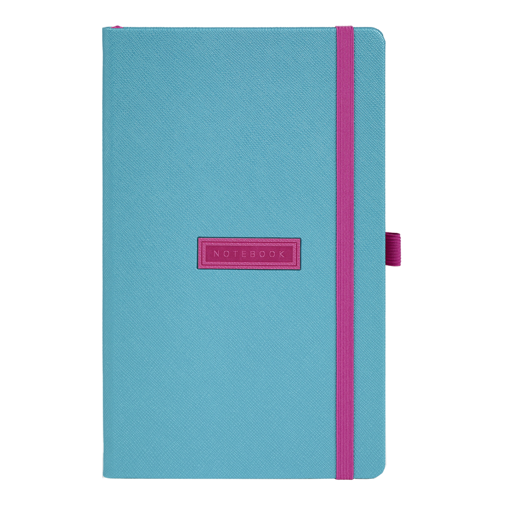 Блокнот "Shell turquoise", А5, 96 листов, голубой, срез розовый - 2