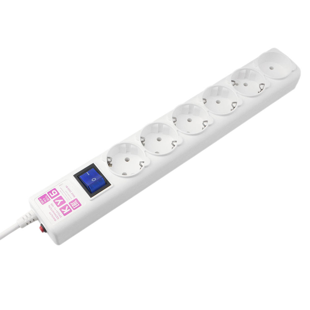 Сетевой фильтр Power Cube "SPG(5+1)-16B-1.9М", белый