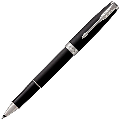 Ручка-роллер Parker "Sonnet Core T529 - Matte Black CT", 0.5 мм, черный, стерж. черный