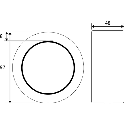 Клейкая лента разметочная Deli "33770", 48x18.2 мм/м, желто-черный - 3