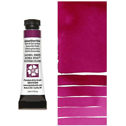 Краски акварельные "Daniel Smith", хинакридон фиолетовый, 5 мл, туба