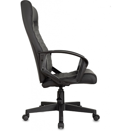 Кресло для руководителя Бюрократ "CH-480LT", экокожа, пластик, черный - 3