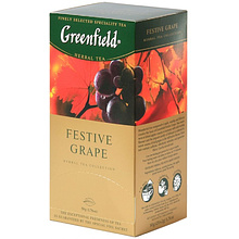Чайный напиток "Greenfield" Festive Grape, 25 пакетиков x1.5 г, черный