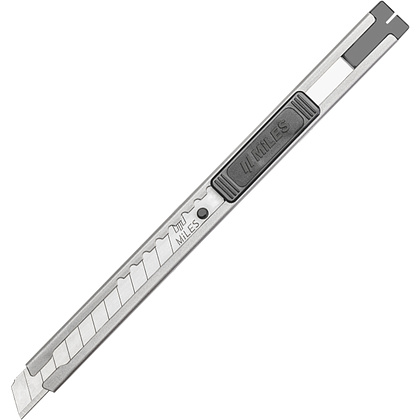Нож для бумаги малый "Kangaro Miles", усиленный, 9 мм, металл