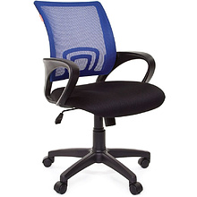 Кресло для персонала "Chairman 696", ткань, пластик, синий