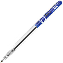 Ручка шариковая автоматическая "Simple", 0.7 мм, прозрачный, стерж. синий
