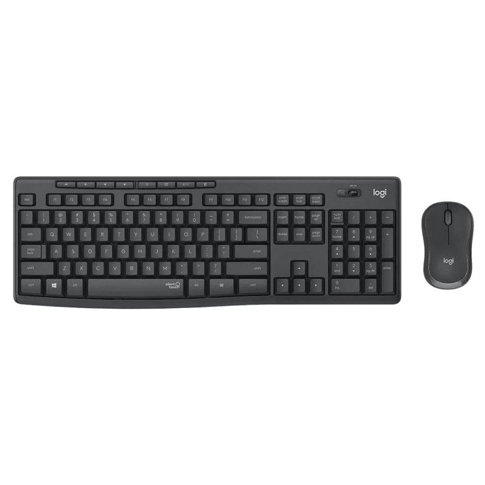 Клавиатура + мышь Logitech "MK295 Silent", беспроводная, черная  - 2
